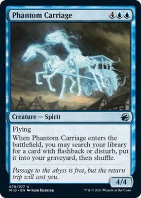 Phantom Carriage 070/277 Innistrad: Midnight Hunt Singles(español)