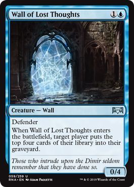 Wall of Lost Thoughts 059/259 Ravnica Allegiance Singles