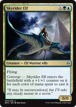 Skyrider Elf 220/274 -  Battle for Zendikar Singles