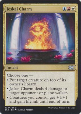 Jeskai Charm 232/331
Double Masters 2022 Singles.