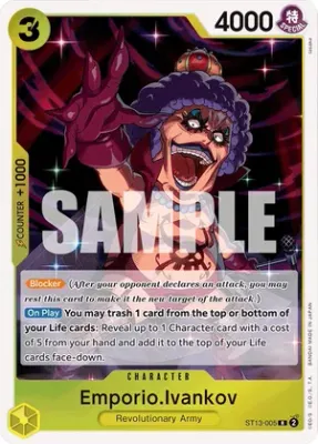 SJ Emporio.Ivankov - Ultra Deck: The Three Brothers (ST-13)
Ultra Deck: The Three Brothers