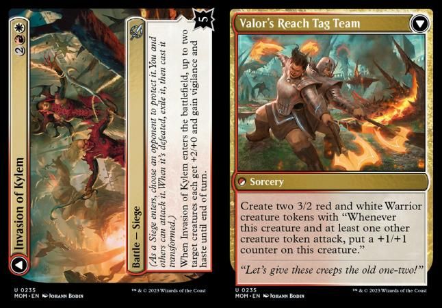 Invasion of Kylem // Valor&#39;s Reach Tag Team 0235
March of the Machine Singles(español)