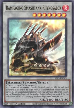 Rampaging Smashtank Rhynosaber - STAS-EN043 - Ultra Rare 2-Player Starter Set