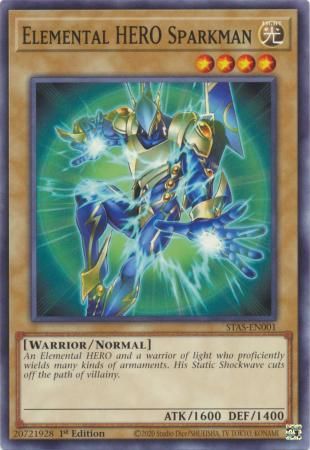 Elemental HERO Sparkman - STAS-EN001 - Common 2-Player Starter Set (espanol)