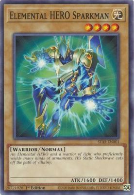 Elemental HERO Sparkman - STAS-EN001 - Common 2-Player Starter Set (espanol)