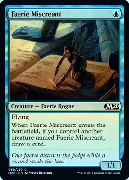 Faerie Miscreant 058/280 - Foil
Magic 2020 (M20) Foil Singles(español)