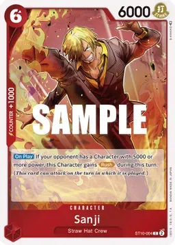 SJ Sanji - Ultra Deck: The Three Captains (ST-10) Ultra Deck: The Three Captains Foil