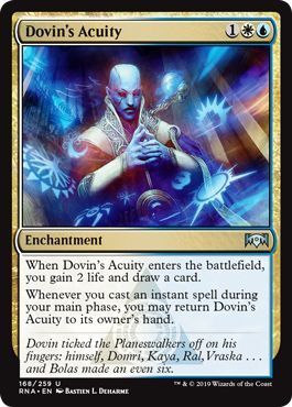 Dovin&#39;s Acuity 168/259 - Ravnica Allegiance Singles