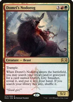 SJ Domri&#39;s Nodorog - Ravnica Allegiance (RNA)
Ravnica Allegiance (Espanol)