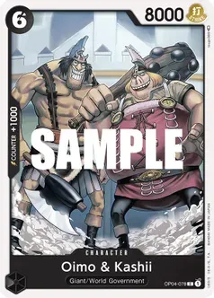 Oimo &amp; Kashii - Kingdoms of Intrigue (OP04) Kingdoms of Intrigue