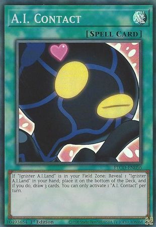A.I. Contact - ETCO-EN056 - Super Rare 1st Edition Eternity Code 1st Edition Singles