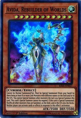 Avida, Rebuilder of Worlds - RIRA-EN027 - Super Rare 1st Edition Rising Rampage [RIRA] 1st Edition Singles