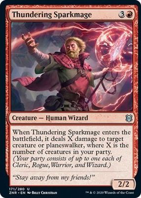 Thundering Sparkmage 171/280 - Zendikar Rising Singles (Español)