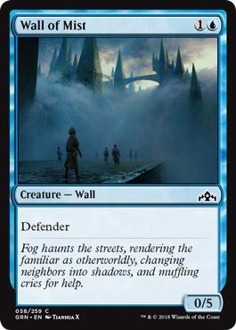Wall of Mist 058/259
Guilds of Ravnica Singles(español)