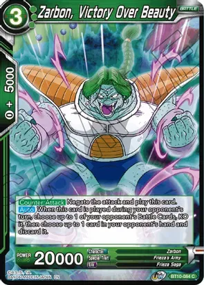 Zarbon, Victory Over Beauty - Foild  Rise of the Unison Warrior (DBS-B10) Rise of the Unison Warrior
