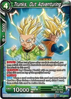 Trunks, Out Adventuring - Assault of the Saiyans (DBS-B07) Assault of the Saiyans