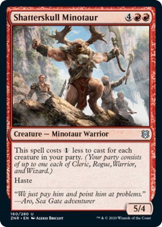 Shatterskull Minotaur 160/280 - Zendikar Rising Singles