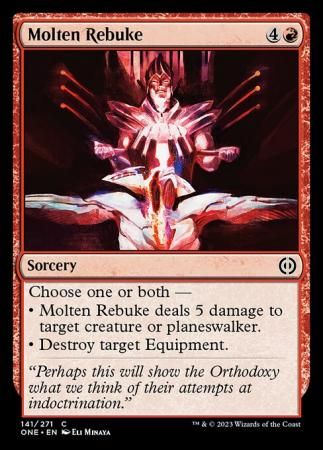 Molten Rebuke 141/271 Phyrexia All Will Be One Singles