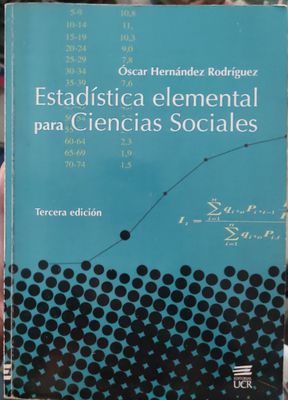 BA15 Estadistica Elemental para Ciencias Sociales Libro Espanol