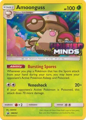 Amoonguss - SM202 - Pre-Release Promo
Pokemon Sun &amp; Moon Promos