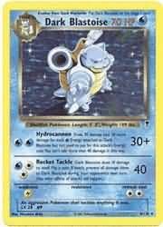 SJ Dark Blastoise - 4/110 - Holo Rare Legendary Collection Singles