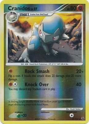 Cranidos - 46/127 - Uncommon Reverse Holo
Platinum (Base Set) Reverse Holo Singles