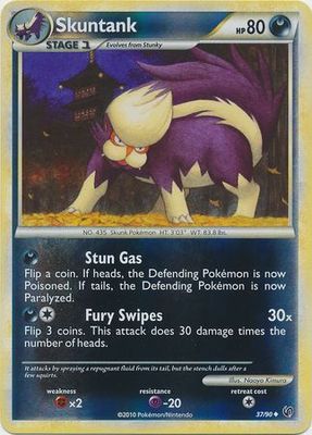 Skuntank - 37/90 - Uncommon Reverse Holo
HGSS - Undaunted Reverse Holo Singles
