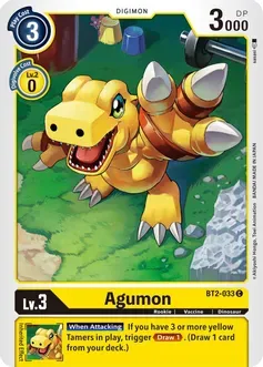 Agumon - BT2-033 - Release Special Booster (BT01-03)
Release Special Booster