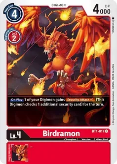 Birdramon - BT1-017 - Release Special Booster (BT01-03)
Release Special Booster