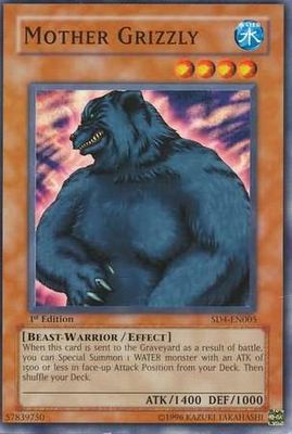 Mother Grizzly - SD4-EN005 - Common 1st Edition Structure Deck: Fury from the Deep 1st Edition Singles