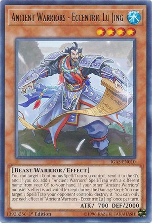 Ancient Warriors - Eccentric Lu Jing - IGAS-EN010 - Rare 1st Edition Ignition Assault 1st Edition Singles