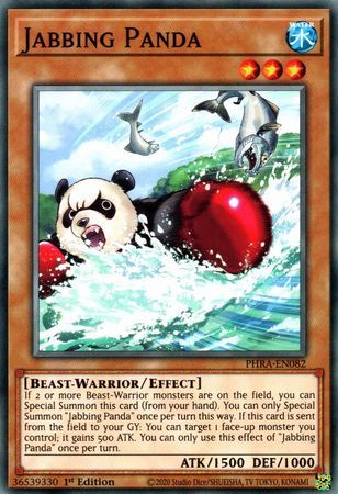 Jabbing Panda - PHRA-EN082 - Common 1st Edition Phantom Rage 1st Edition Singles [PHRA]
