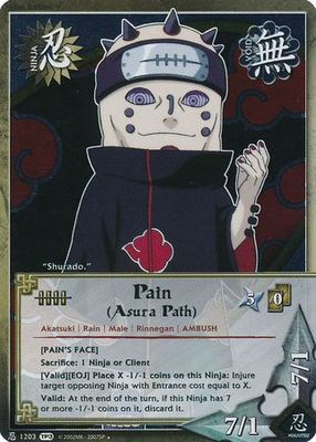 Pain (Asura&#39;s Path) [Pain&#39;s Face] - 1203 - Uncommon Foil 1st Edition
Naruto: Tournament (Chibi) Pack 3