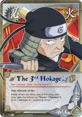 The 3rd Hokage [The Hokage Level] - 1178 - Rare
Naruto: Tournament (Chibi) Pack 3