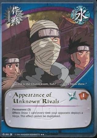 Appearance of Unknown Rivals - 051 - Rare Naruto: The Chosen Foil