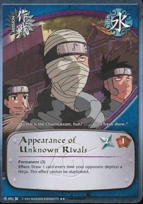 Appearance of Unknown Rivals - 051 - Rare Naruto: The Chosen Foil