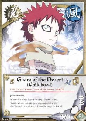 Gaara of the Desert (Childhood) - n-877 - Common Naruto: Tournament (Chibi) Pack 1