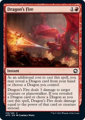 Dragon&#39;s Fire 139/281 - Adventures in the Forgotten Realms Singles (Español)