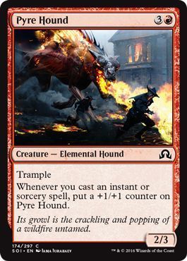 Pyre Hound 174/297
Shadows over Innistrad Singles(español)