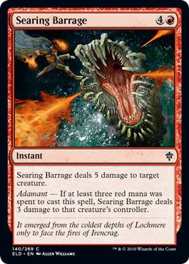 Searing Barrage 140/269 Throne of Eldraine Singles