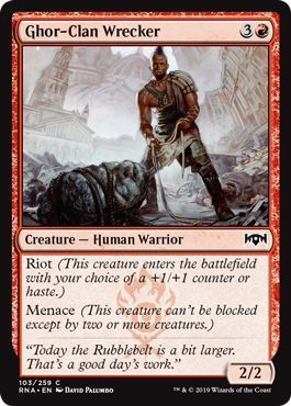 Ghor-Clan Wrecker 103/259
Ravnica Allegiance Singles(español)