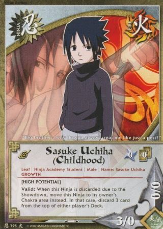 Sasuke Uchiha (Childhood) - 795 - Common
Naruto: Will of Fire