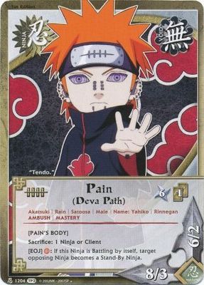 Pain (Deva Path) [Pain&#39;s Body] - 1204 - Uncommon Naruto: Tournament (Chibi) Pack 3