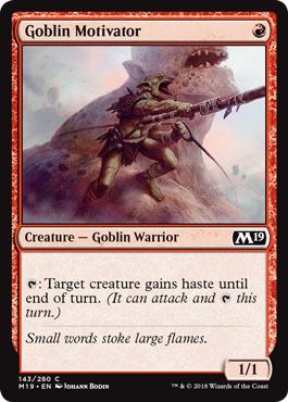 Goblin Motivator 143/280 - Magic 2019 (M19) Single (Español)