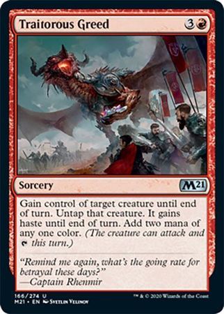 Traitorous Greed 166/274 - Magic 2021 (M21) Singles (Español)