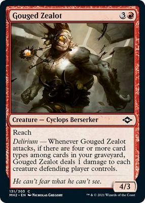Gouged Zealot 131/303 - Modern Horizons 2 Singles