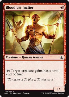 Bloodlust Inciter 120/269
Amonkhet Singles