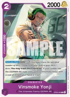 Vinsmoke Yonji (066) - Wings of the Captain (OP06)
Wings of the Captain