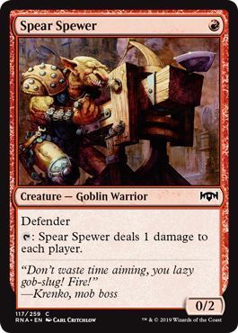 Spear Spewer 117/259 Ravnica Allegiance Singles