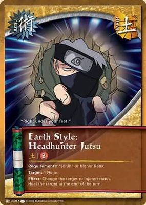 Earth Style: Headhunter Jutsu - J-US016 - Common Naruto: Eternal Rivalry Foil